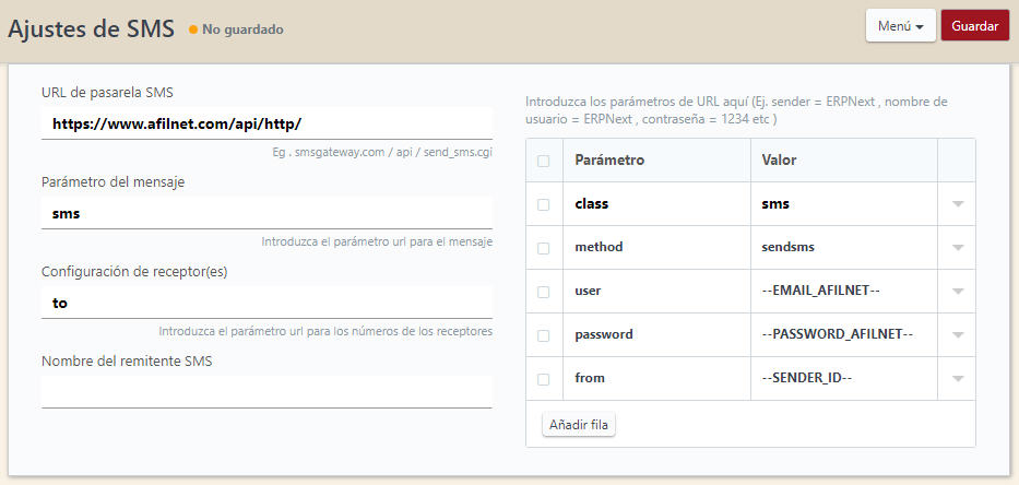 Kroky k integraci Afilnetu do ERPNext